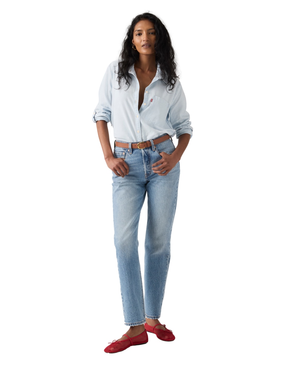 Jeans straight para mujer 2