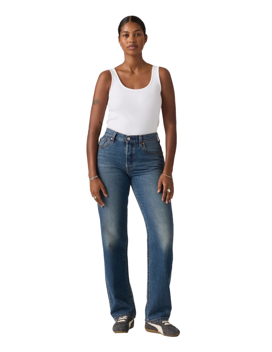 Jeans straight 501 para mujer 2