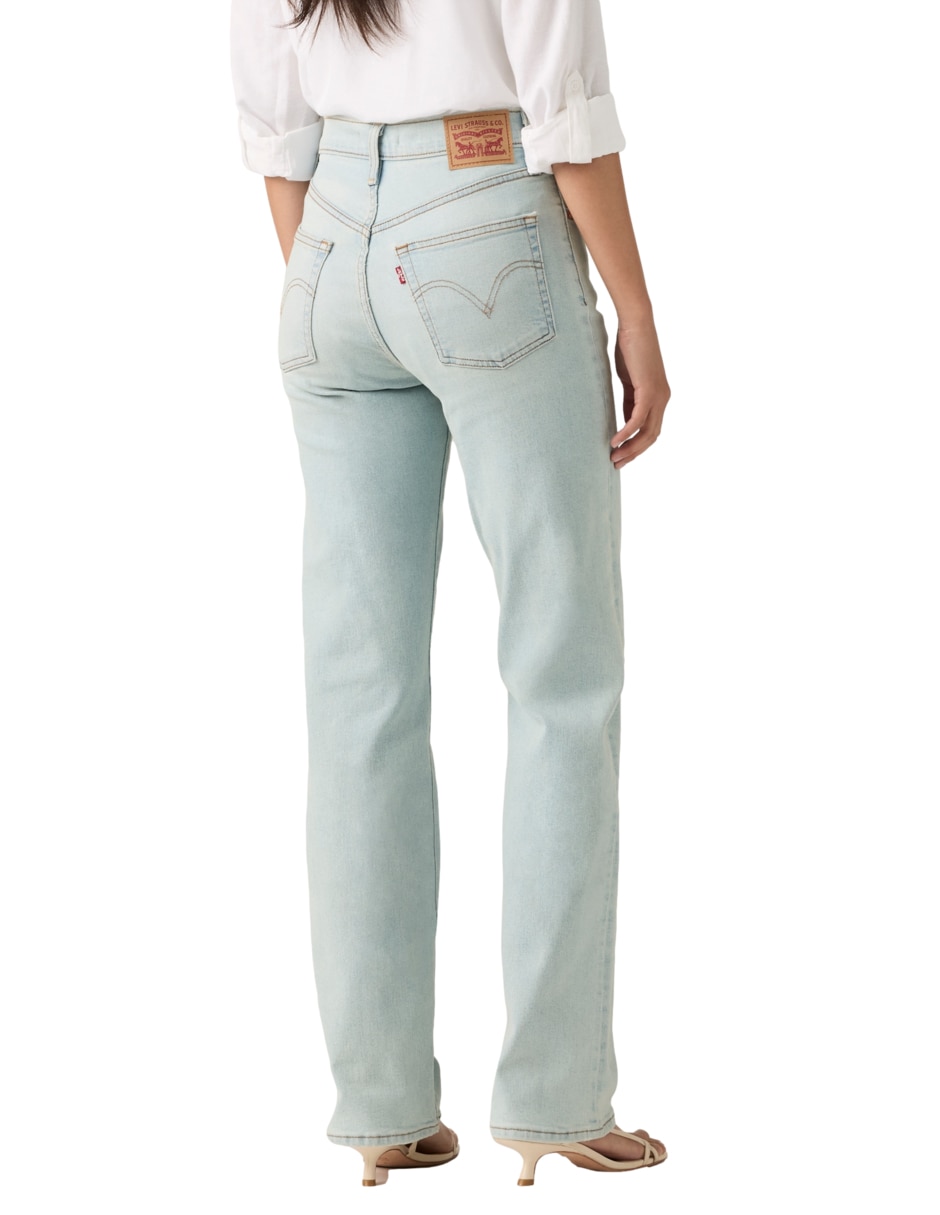 Jeans slim cinturaa media para mujer 4