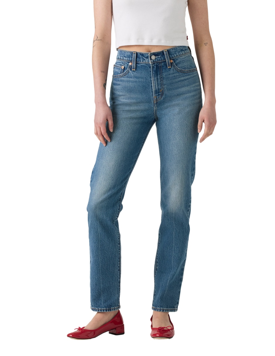 Pantalón straight slim para mujer