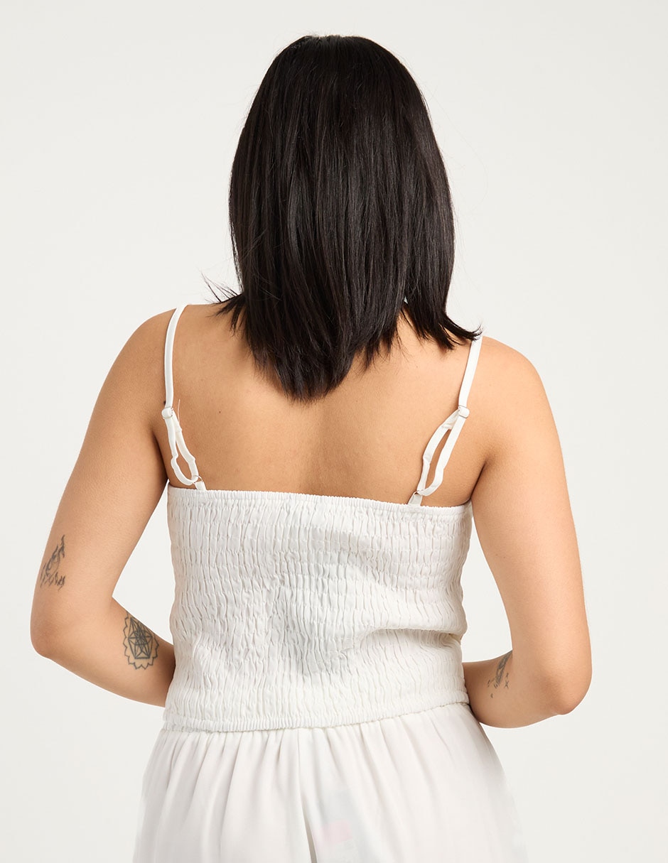 Top escote cuadrado tirante ajustable 6