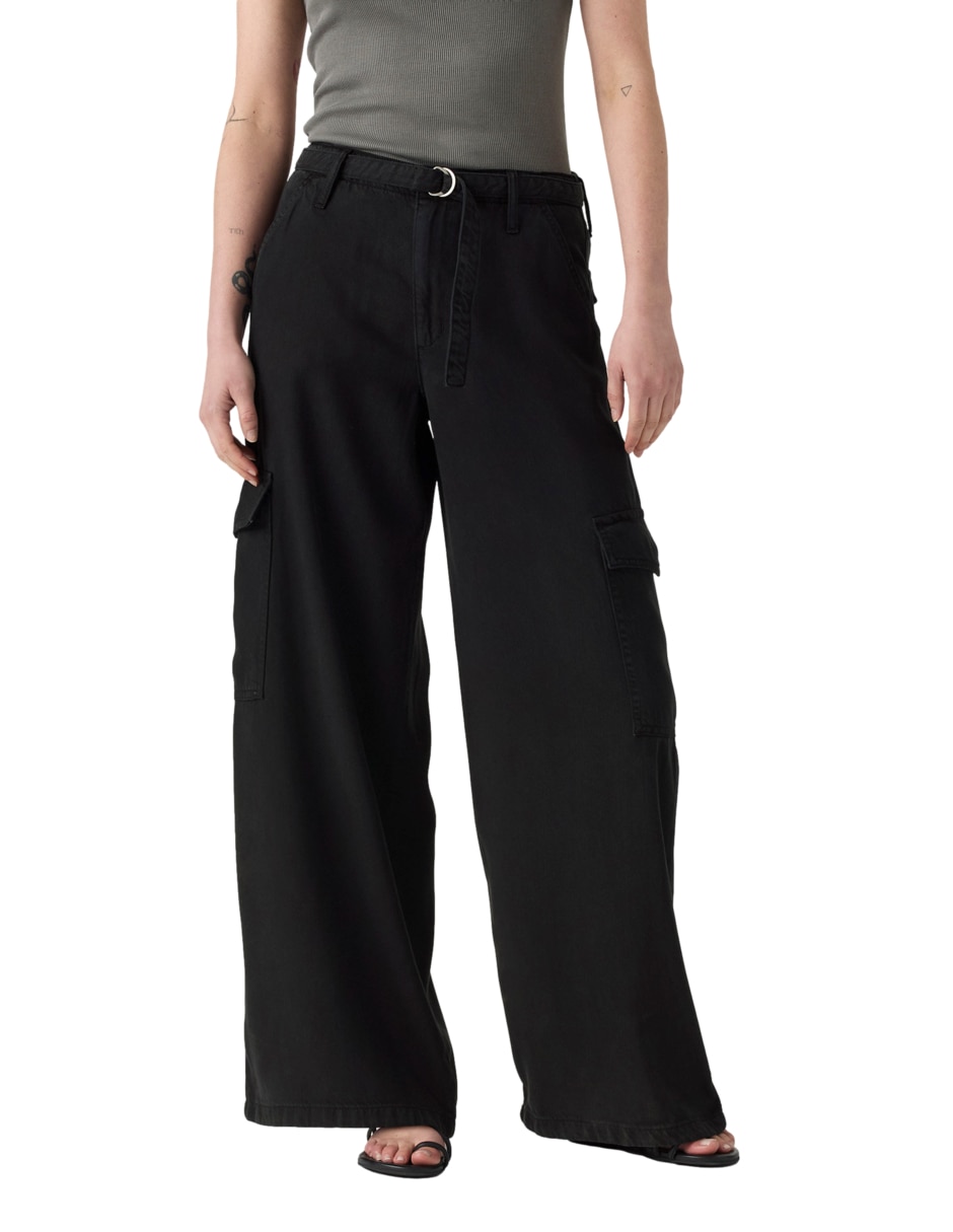 Pantalón cargo amplio para mujer