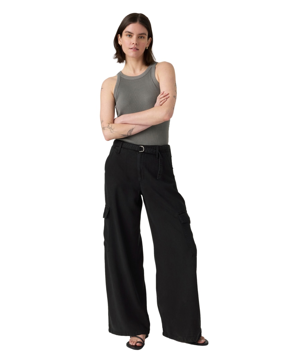 Pantalón cargo amplio para mujer 2