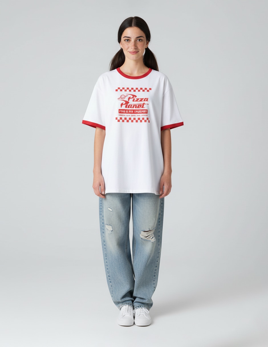 Playera manga al codo cuello redondo para mujer Playera manga al codo cuello redondo para mujer