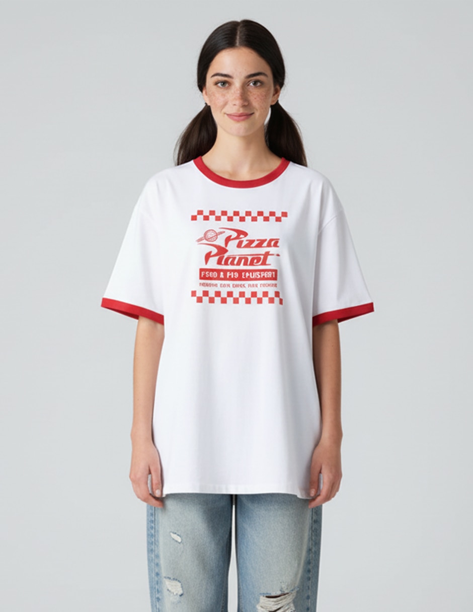 Playera manga al codo cuello redondo para mujer 3