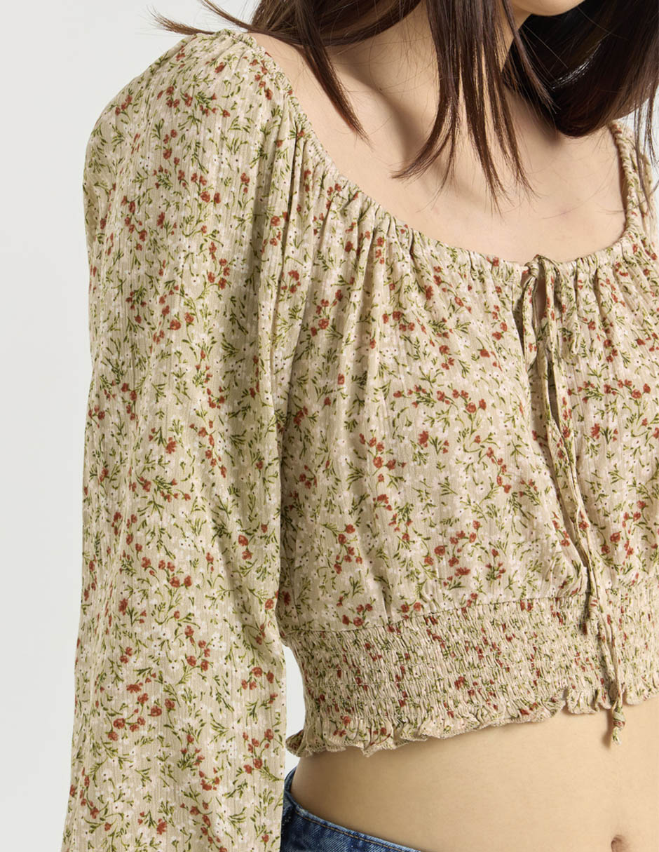 Blusa manga larga para mujer 4