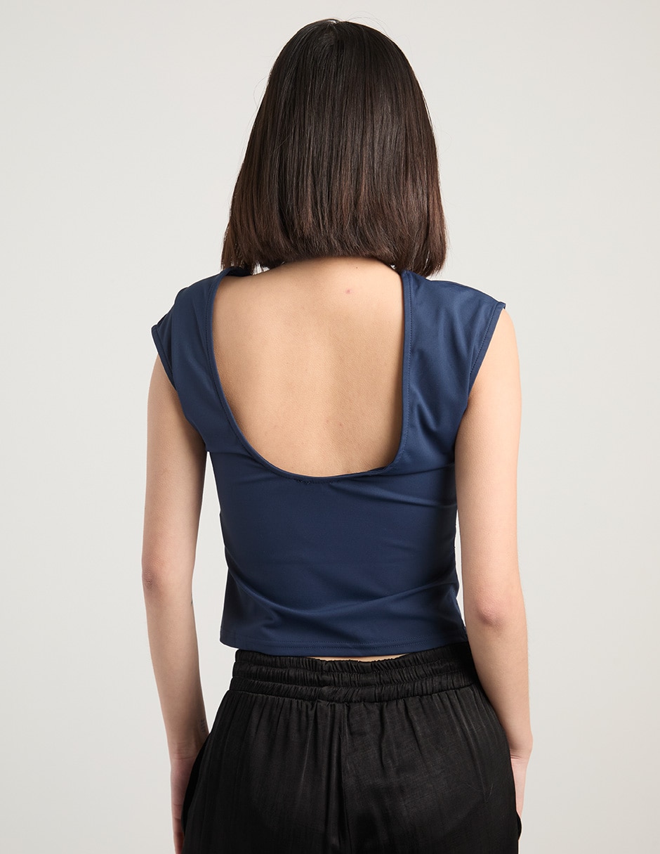 Blusa manga corta para mujer 6