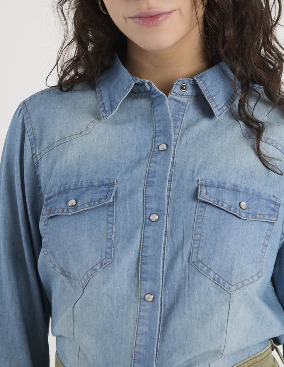 Blusa manga larga para mujer 3