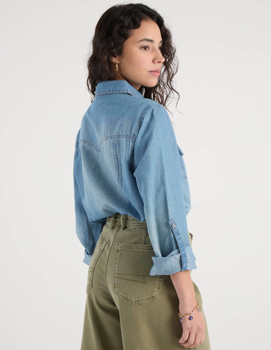 Blusa manga larga para mujer 5