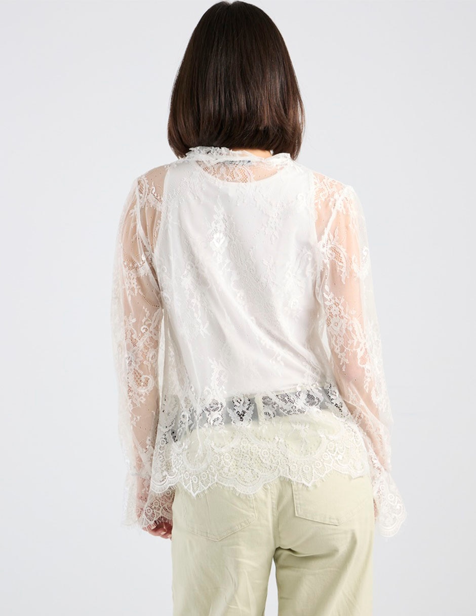 Blusa manga larga para mujer 6