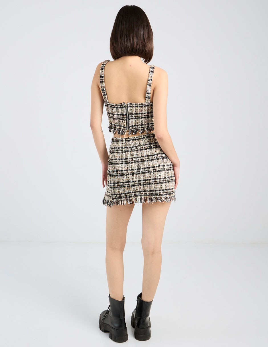 Falda mini cintura alta 6