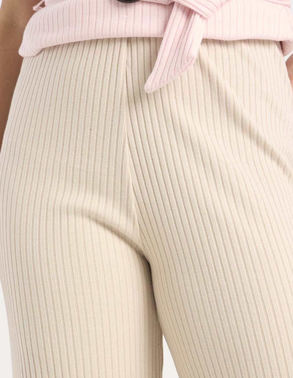 Pantalón relaxed Coffee Bean straight para mujer