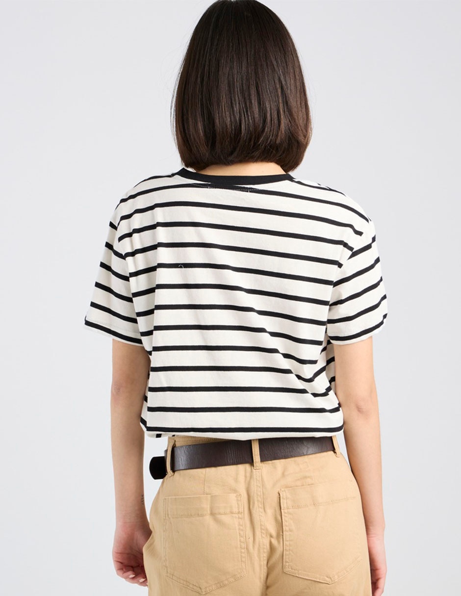 Blusa Coffee Bean manga corta para mujer