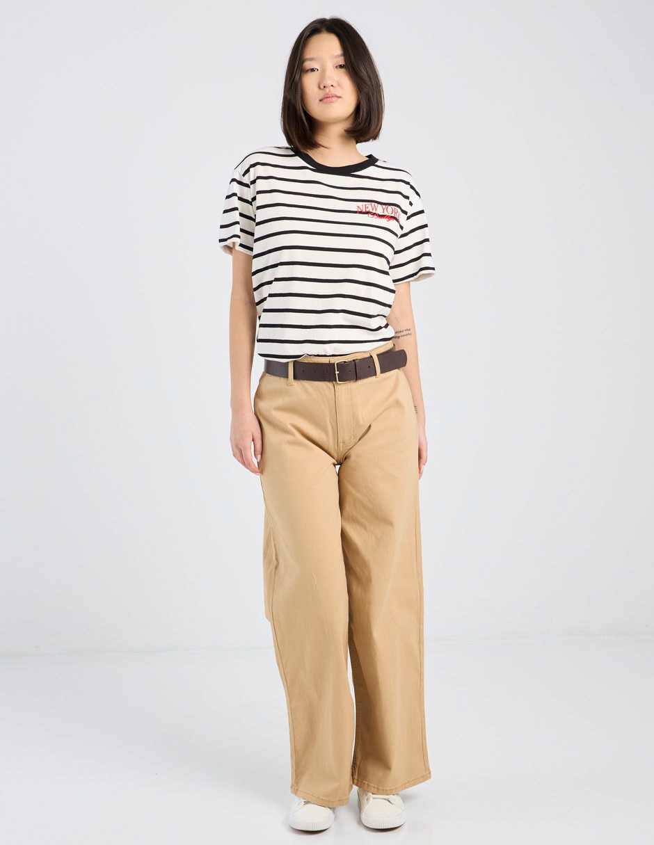 Pantalón Coffee Bean straight para mujer