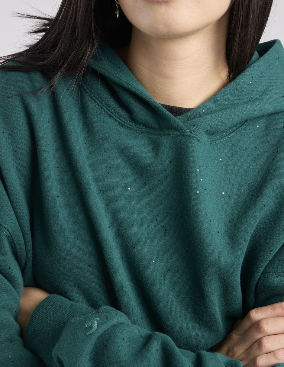 Sudadera con capucha y bolsa para mujer 4