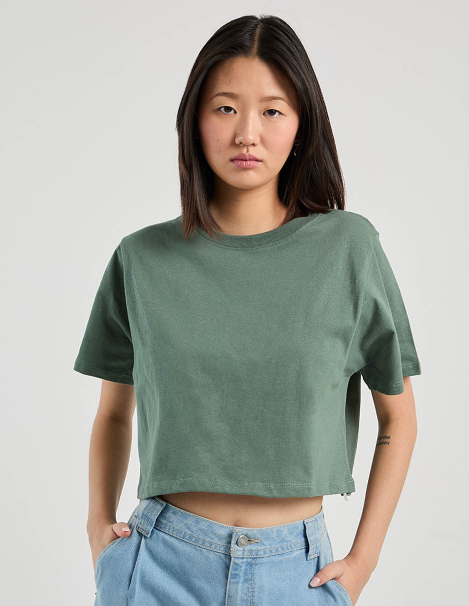 Playera manga corta That's It cuello redondo para mujer