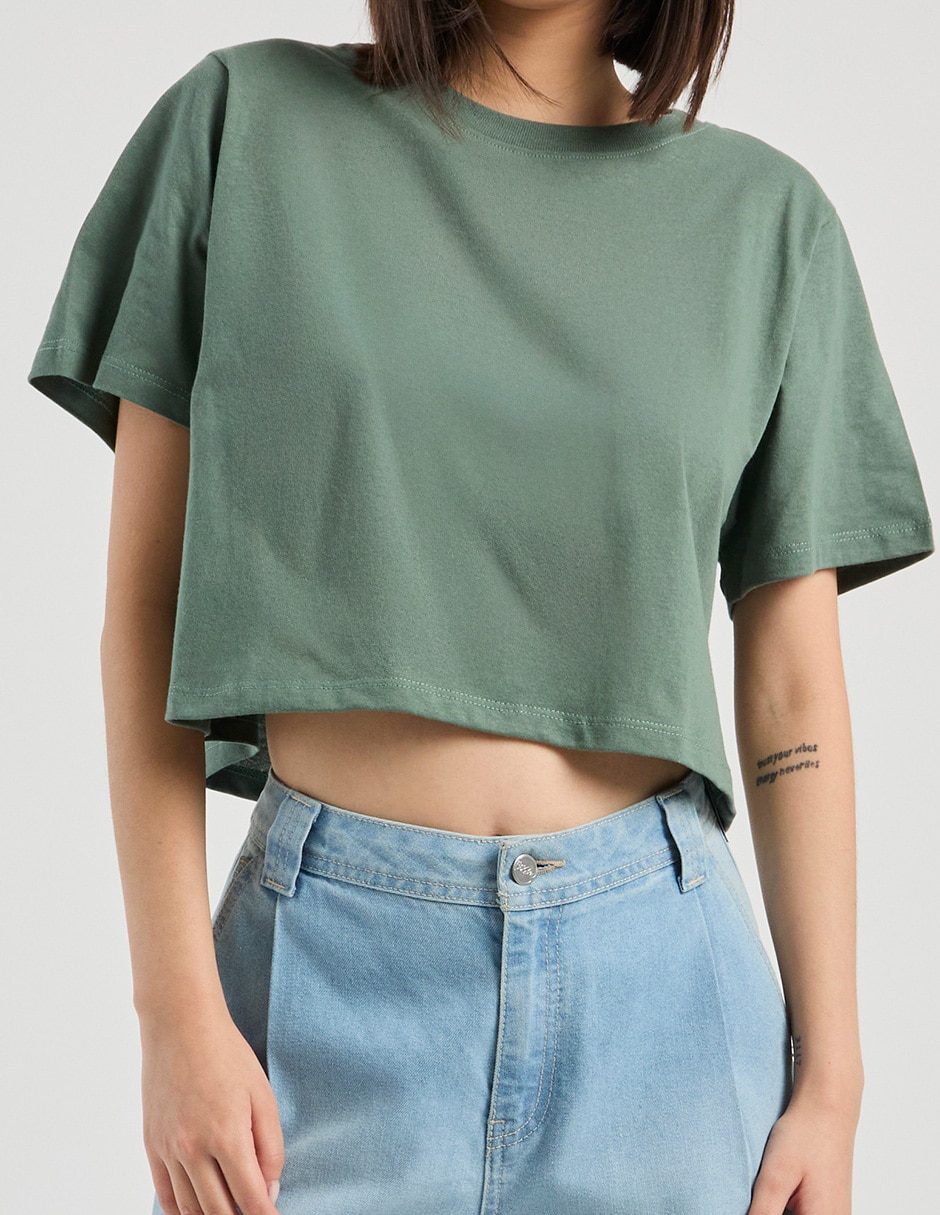 Playera manga corta That's It cuello redondo para mujer