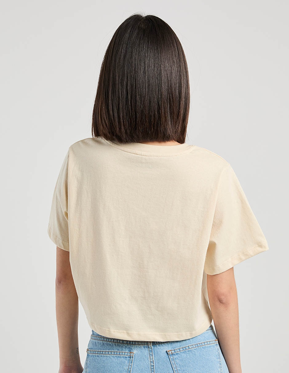 Playera manga corta cuello redondo para mujer 6