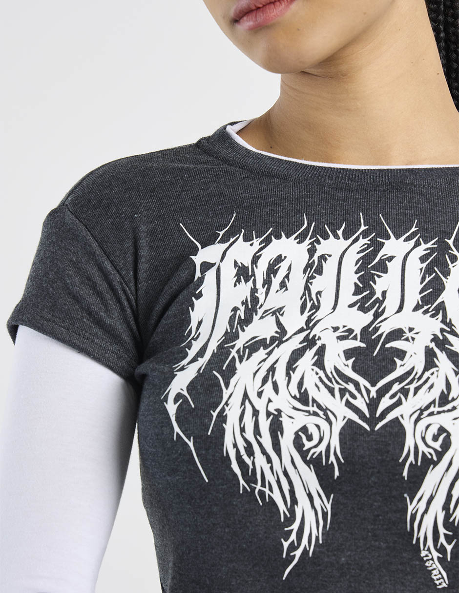Playera manga larga cuello redondo para mujer 4