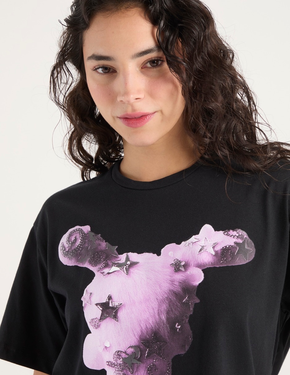 Playera manga corta cuello redondo para mujer 5