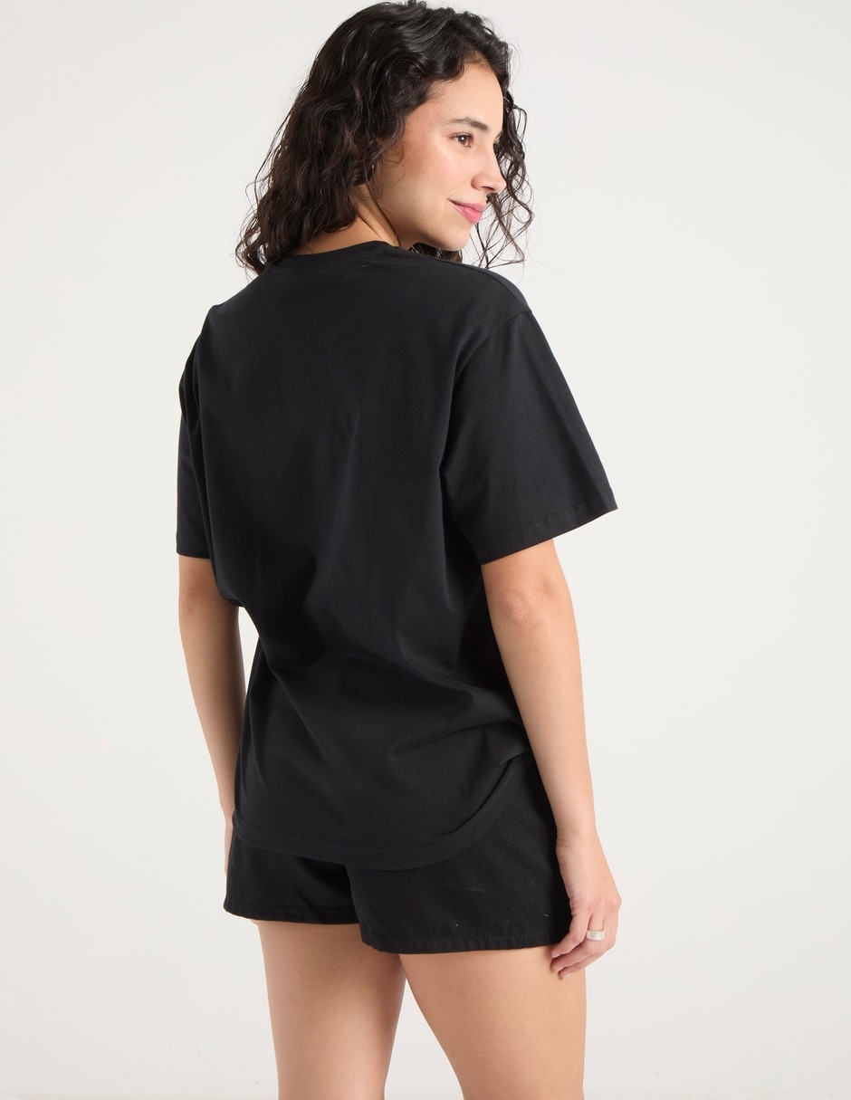 Playera manga corta cuello redondo para mujer 6