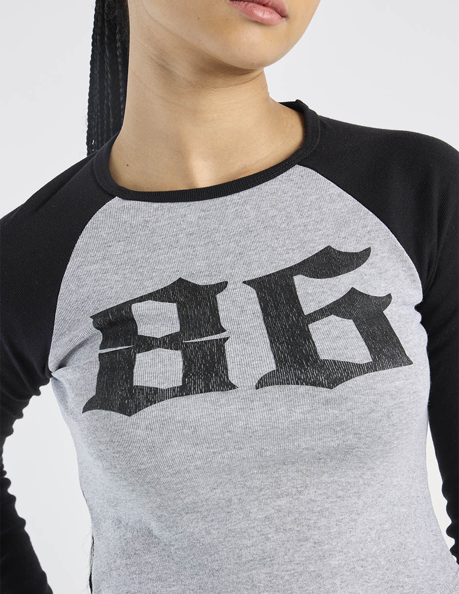 Playera manga larga cuello redondo para mujer 4