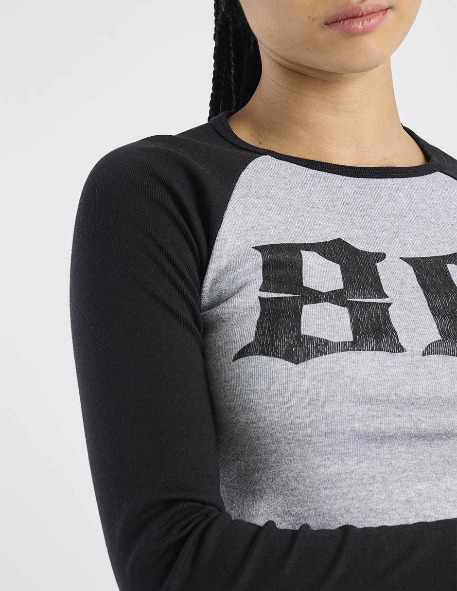 Playera manga larga cuello redondo para mujer 5