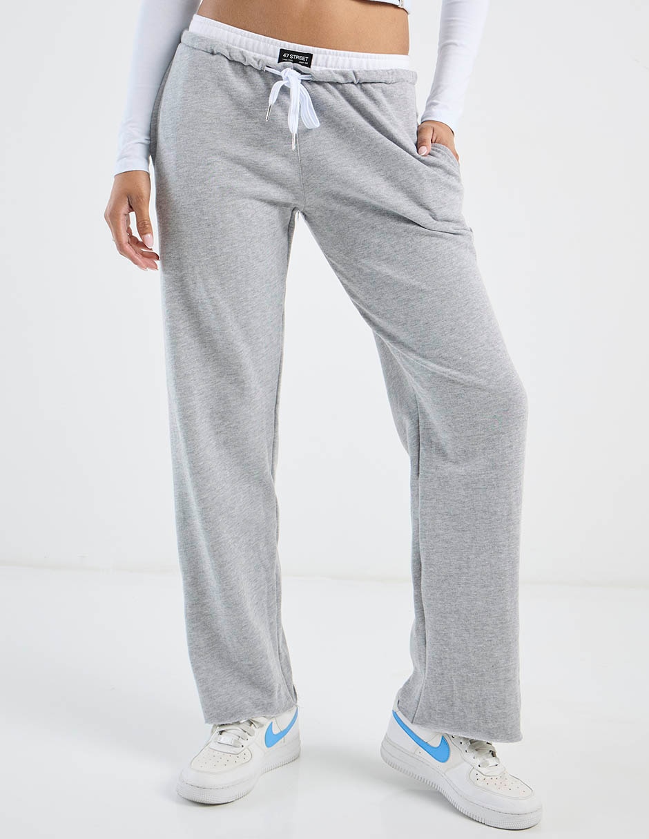 Pants regular con jareta para mujer Pants regular con jareta para mujer
