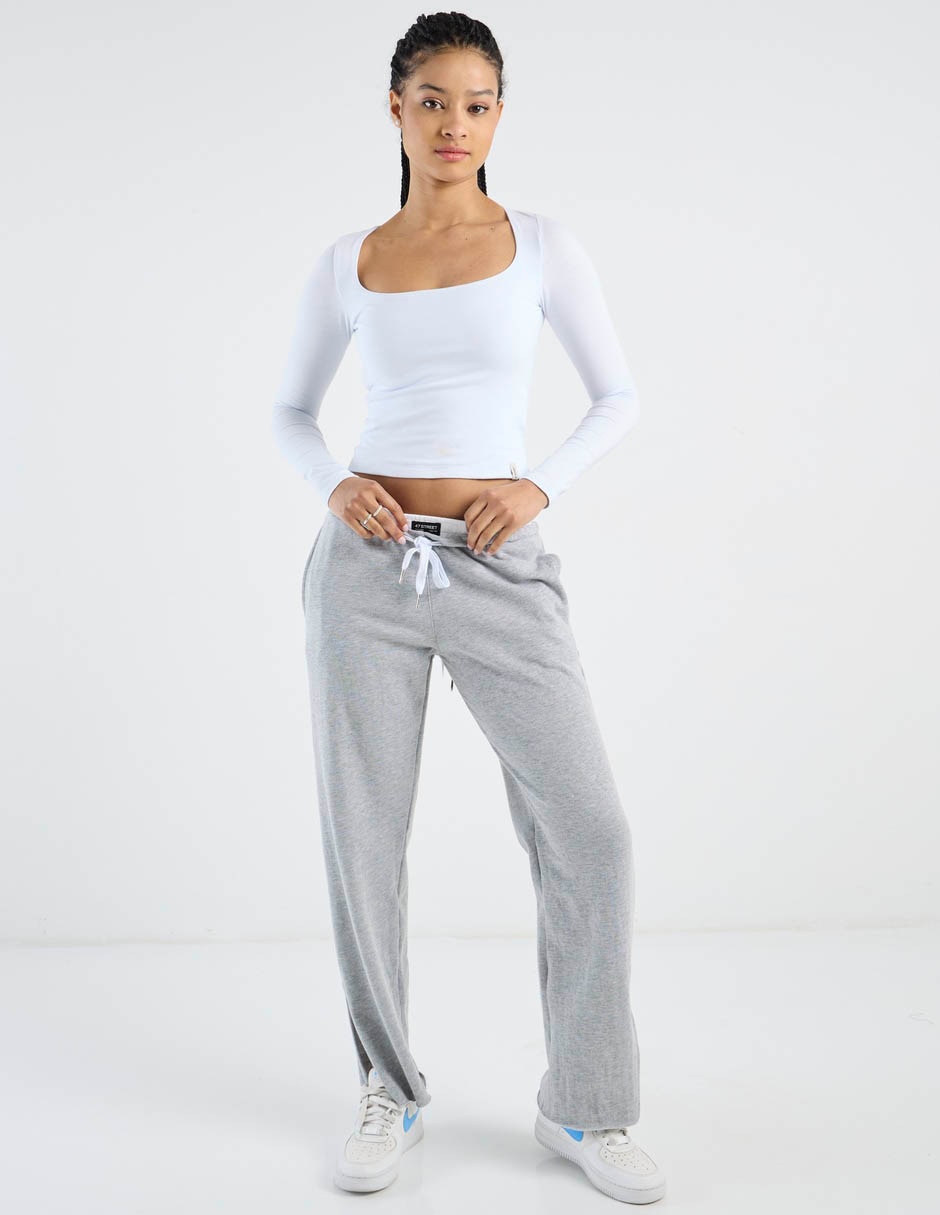 Pants regular con jareta para mujer 7