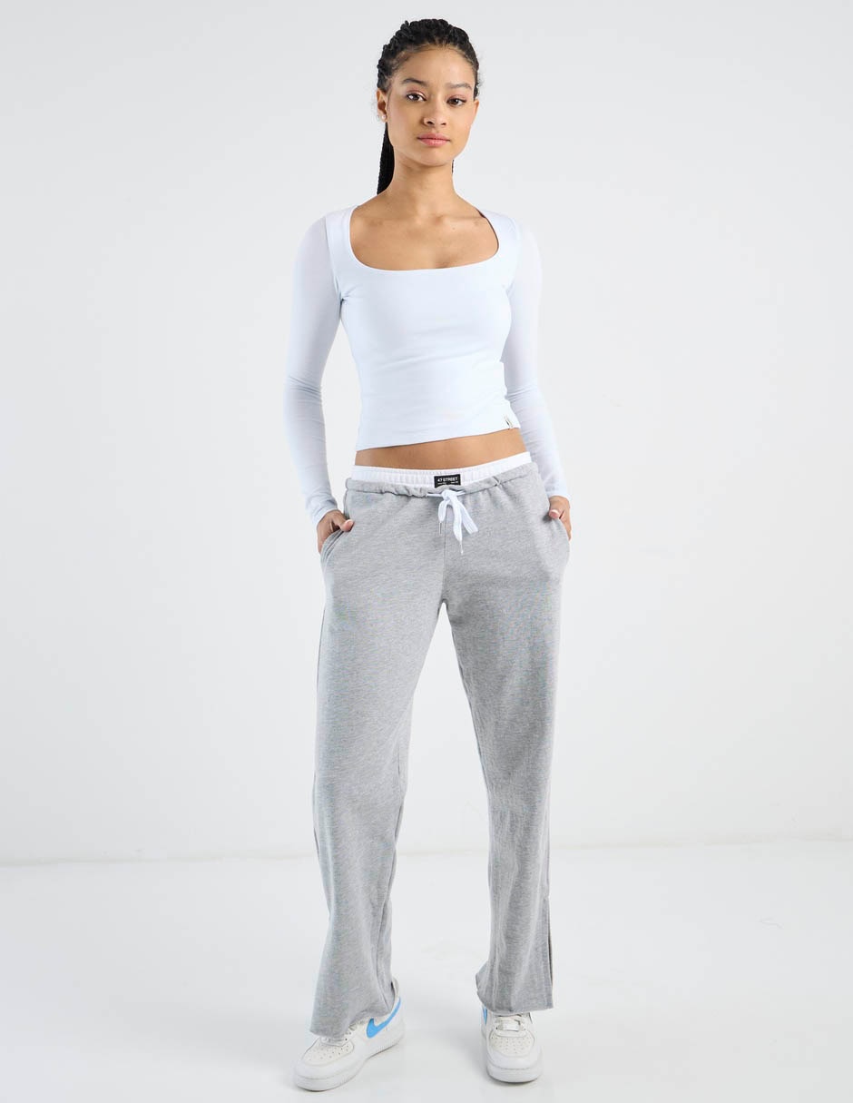 Pants regular con jareta para mujer 8