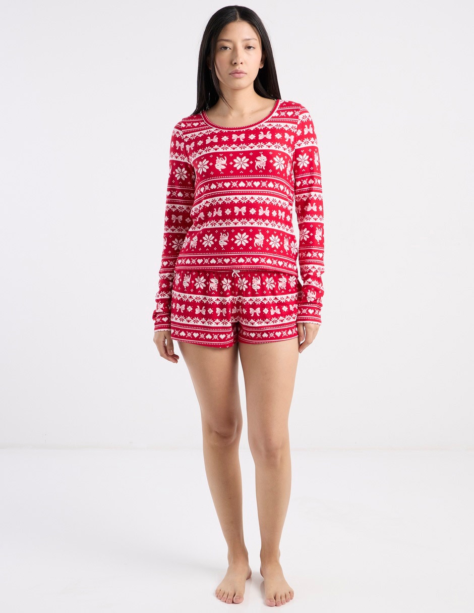Conjunto pijama navideña para mujer 3