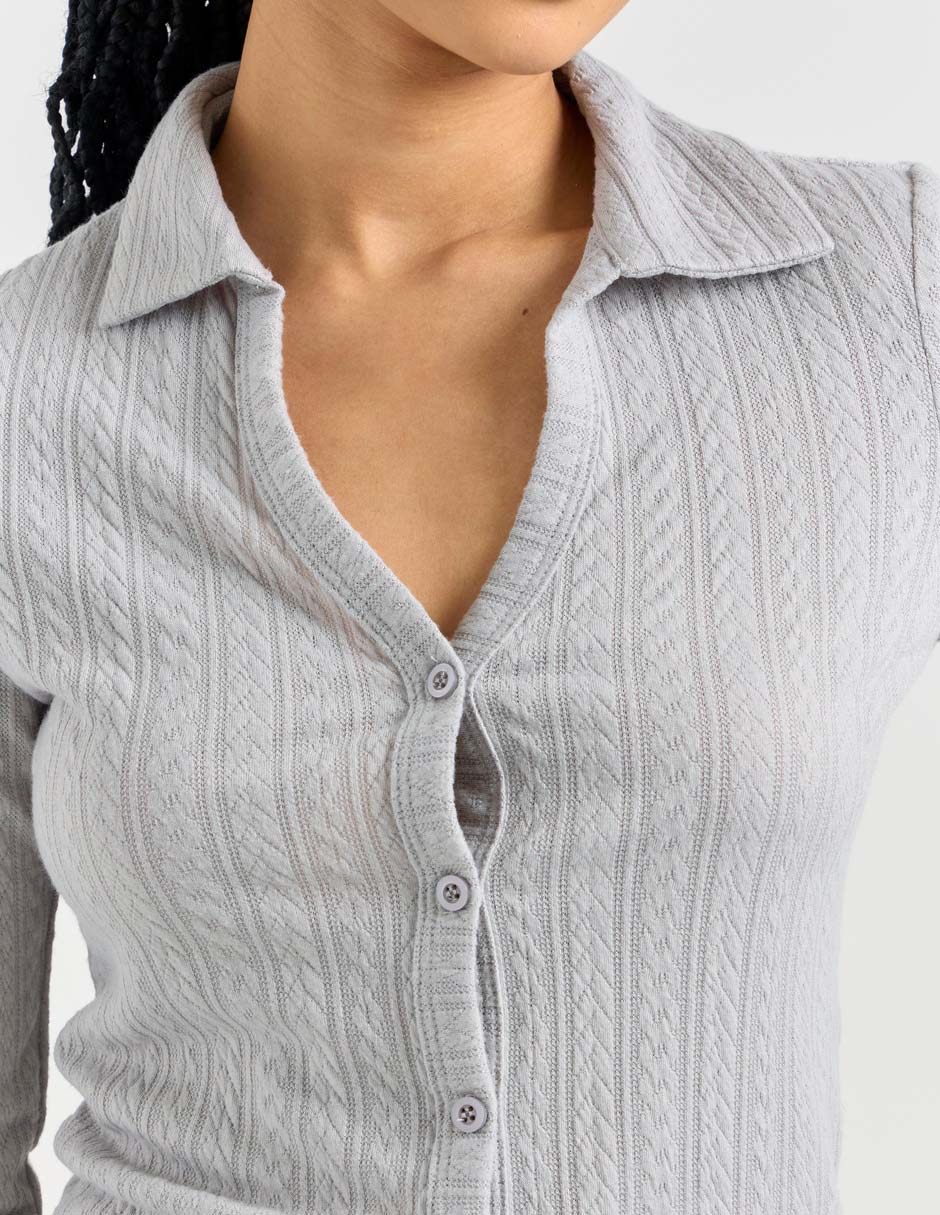 Blusa manga larga para mujer 4