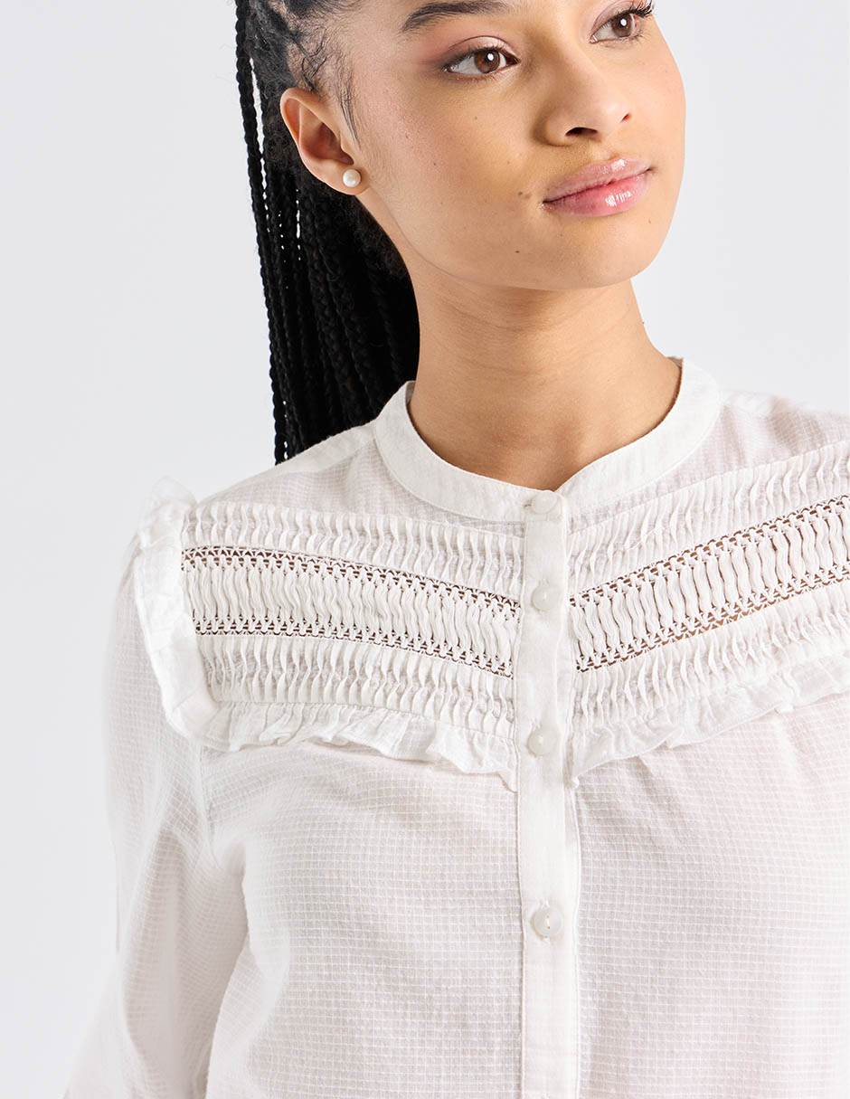 Blusa manga larga para mujer 4