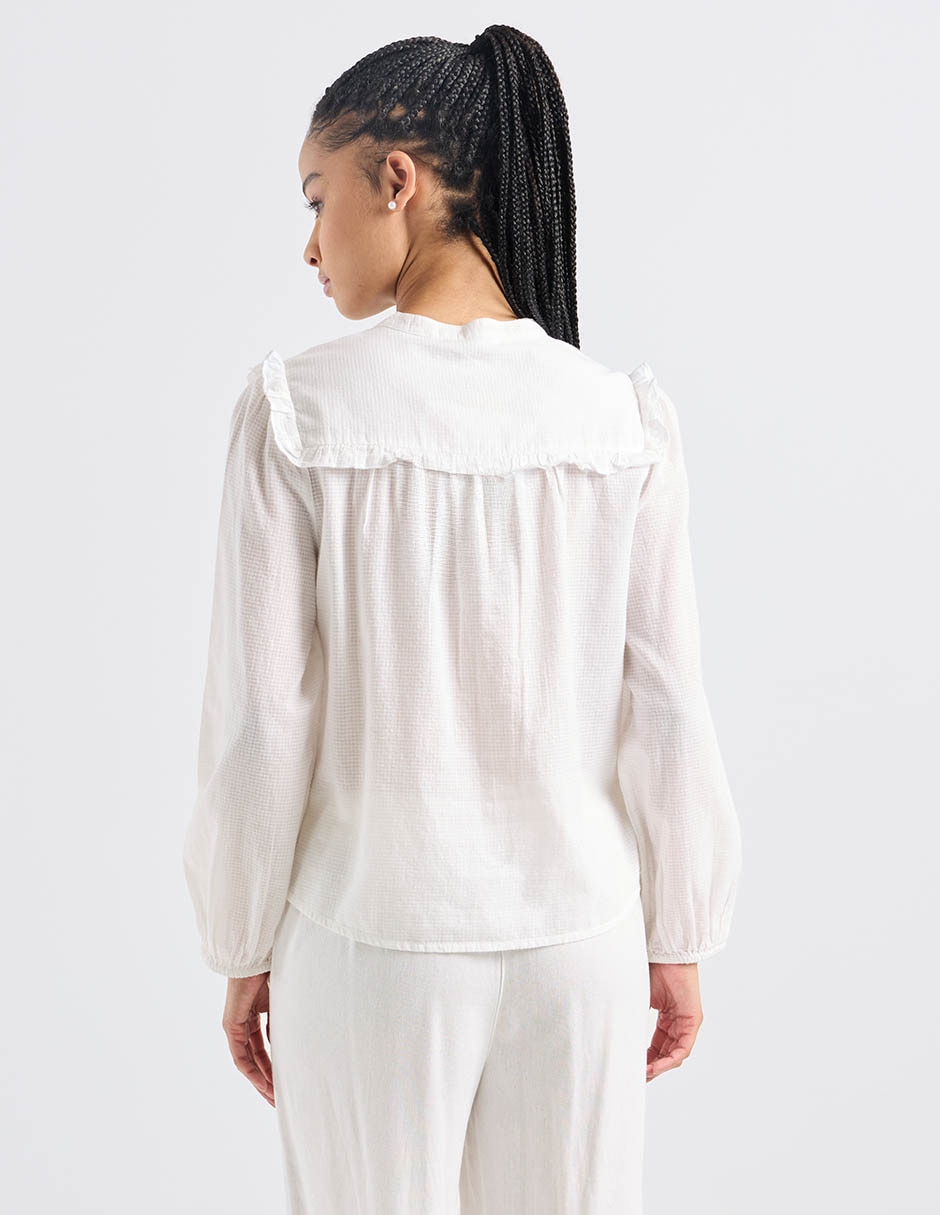 Blusa manga larga para mujer 6