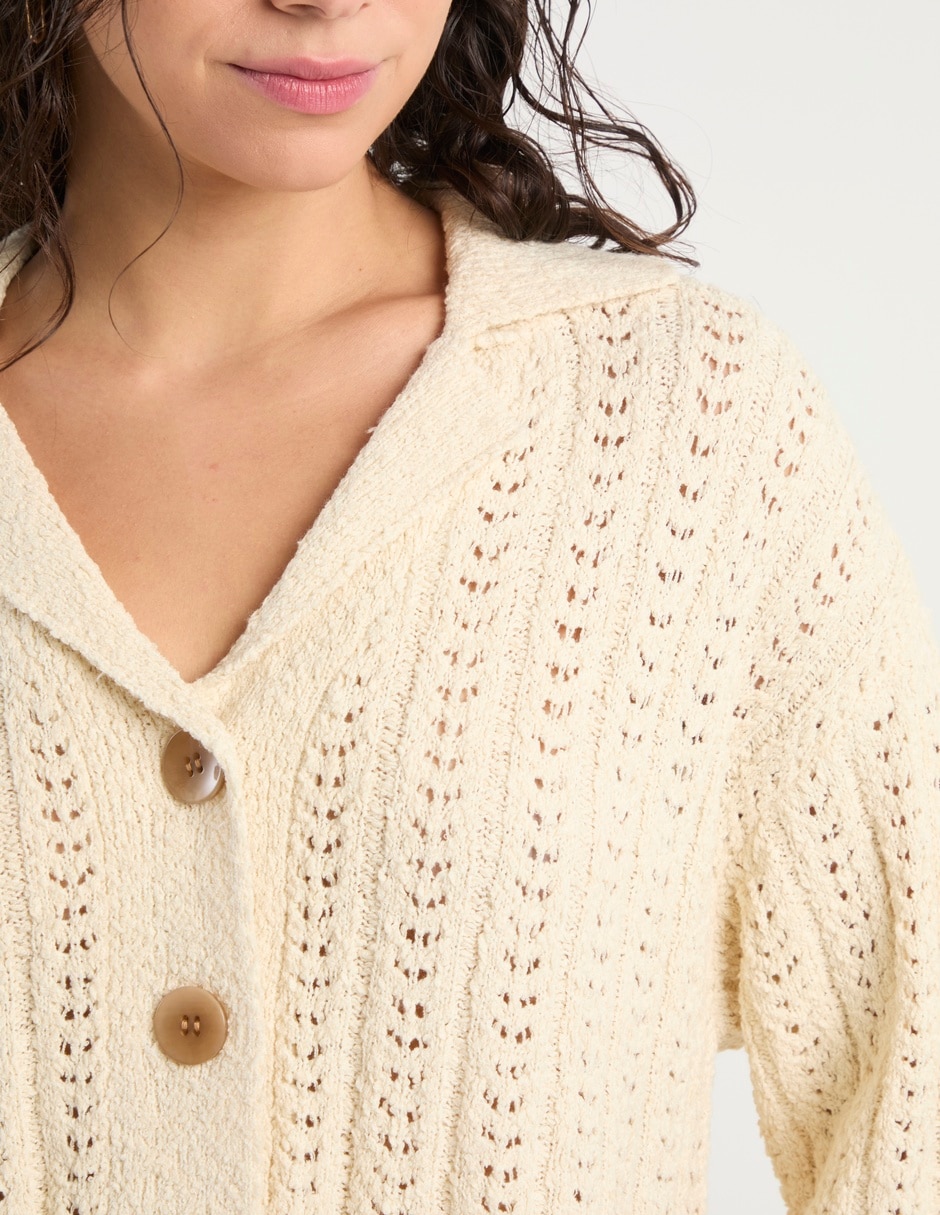 Blusa camisera manga al codo para mujer 4