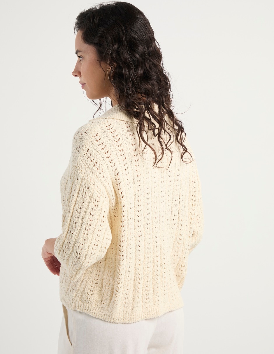Blusa camisera manga al codo para mujer 6