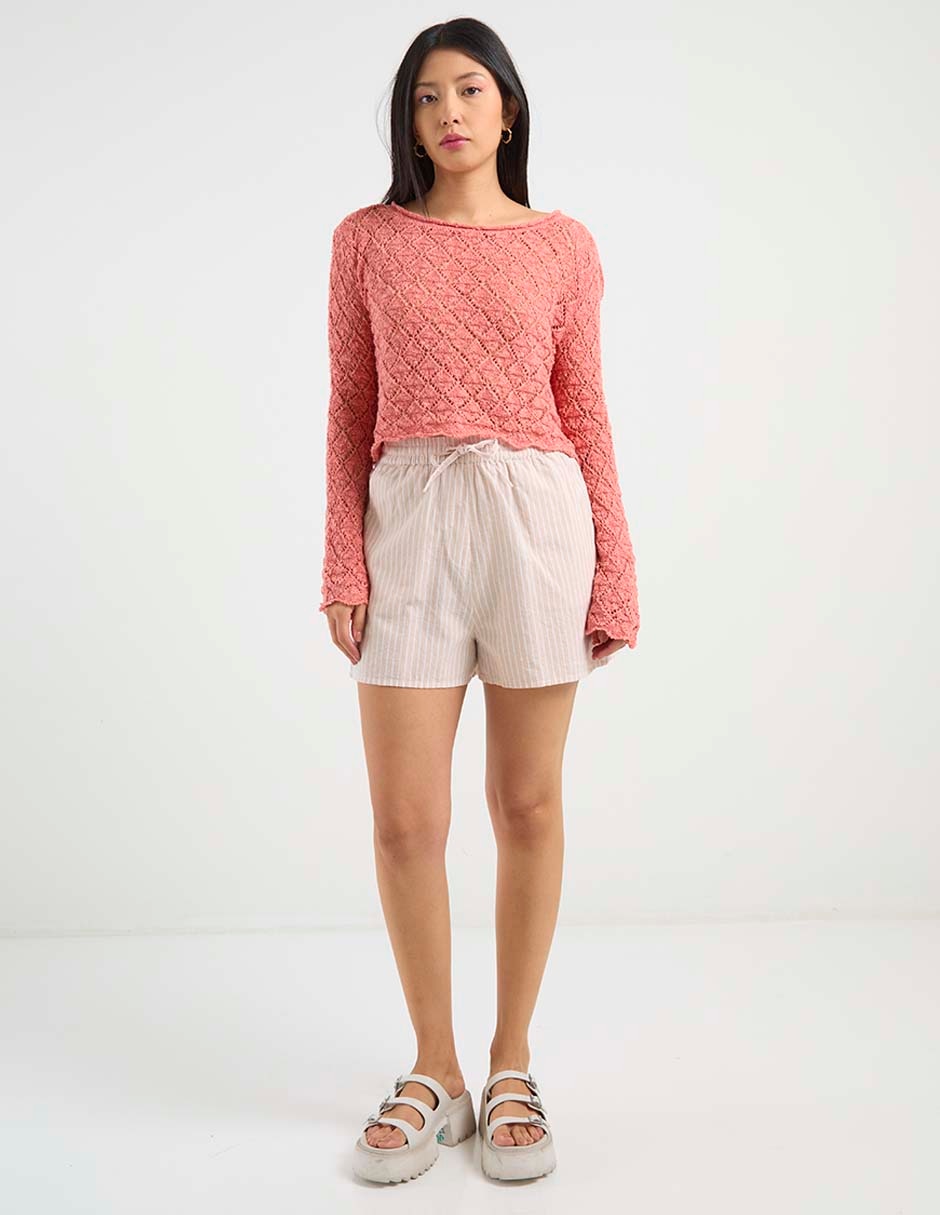 Suéter cuello redondo para mujer 3