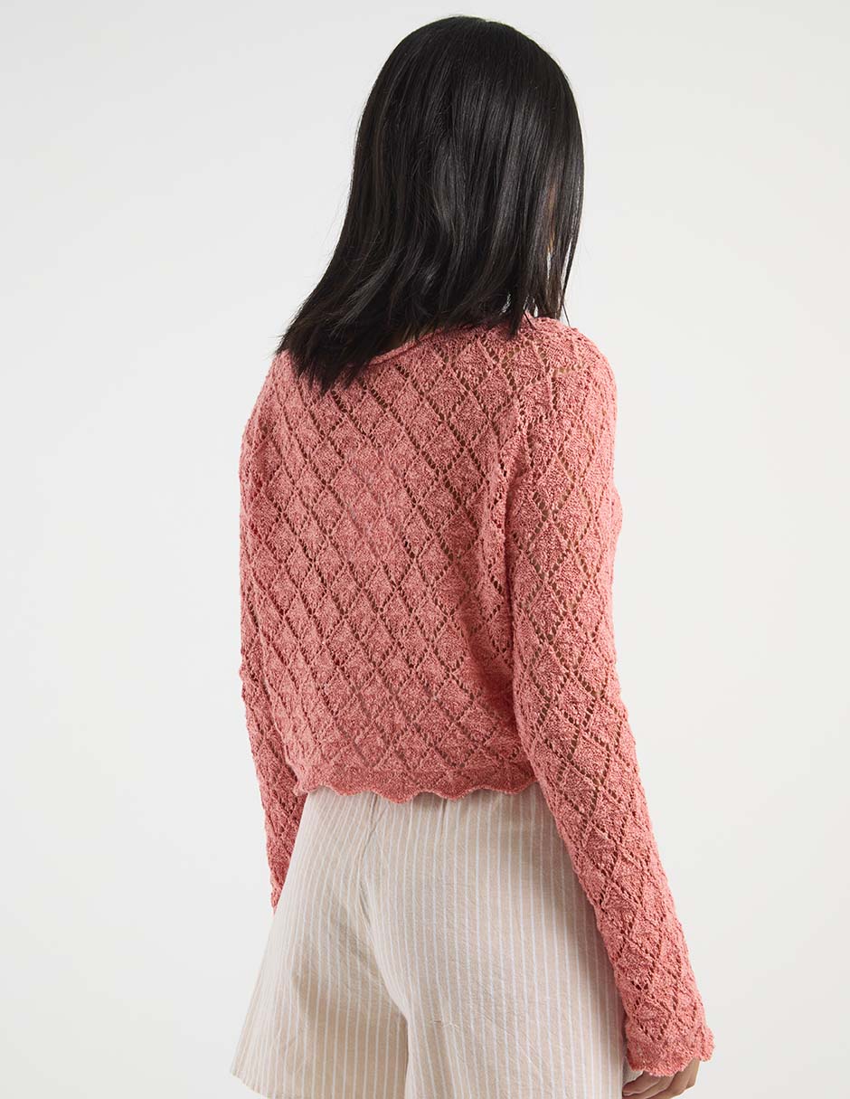 Suéter cuello redondo para mujer 6