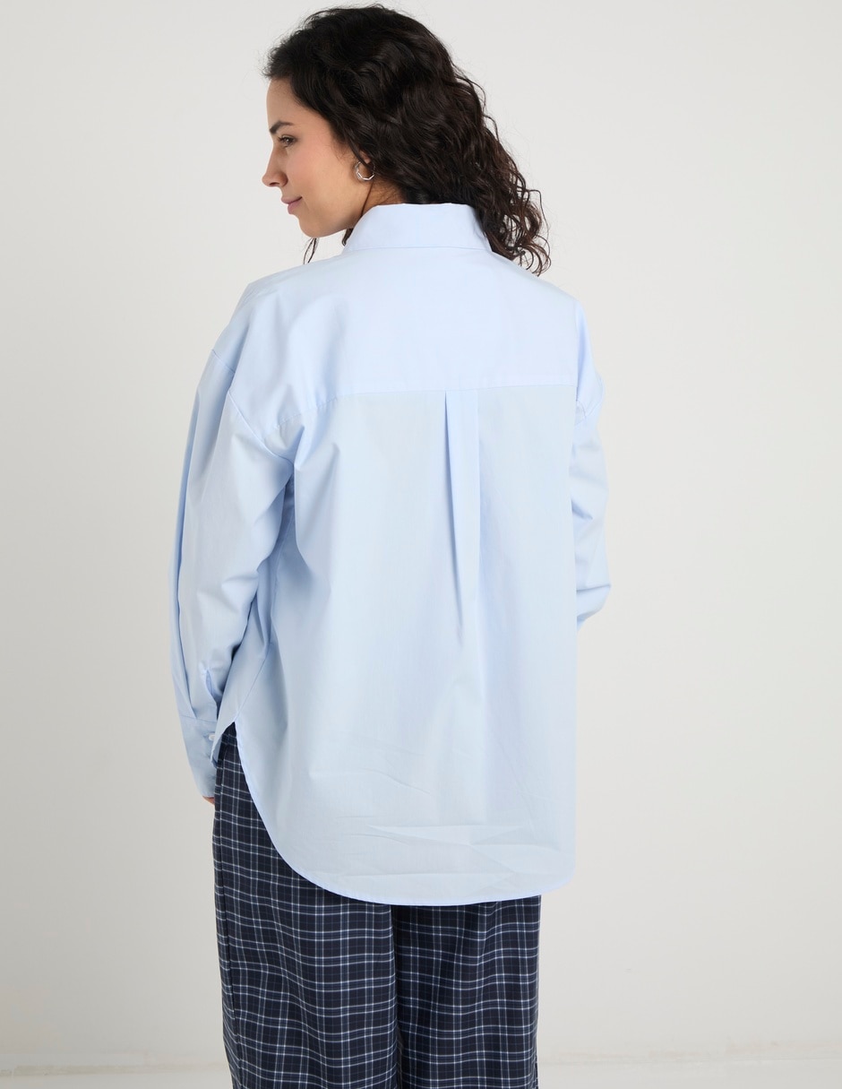 Blusa camisera manga larga para mujer 6