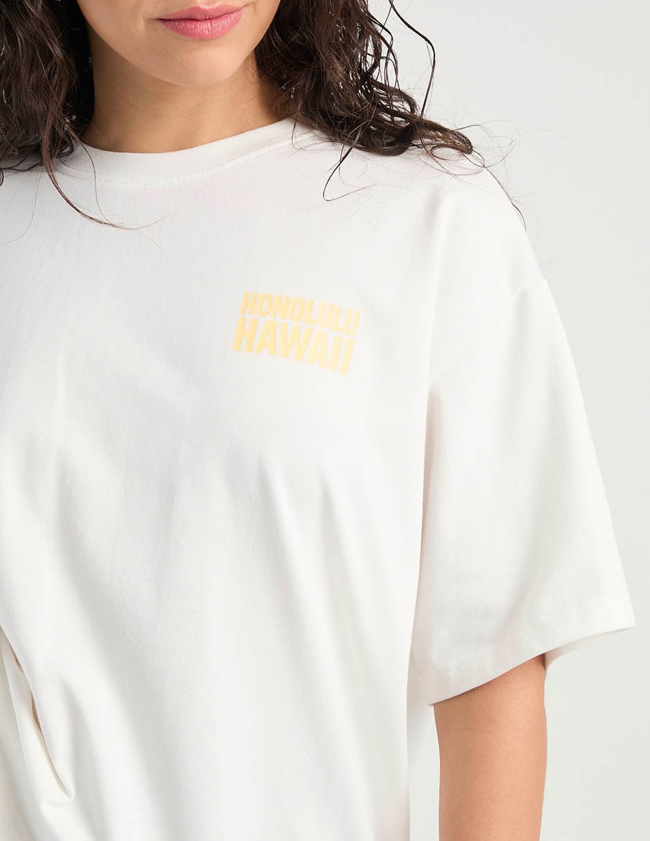 Playera manga al codo cuello redondo para mujer 4
