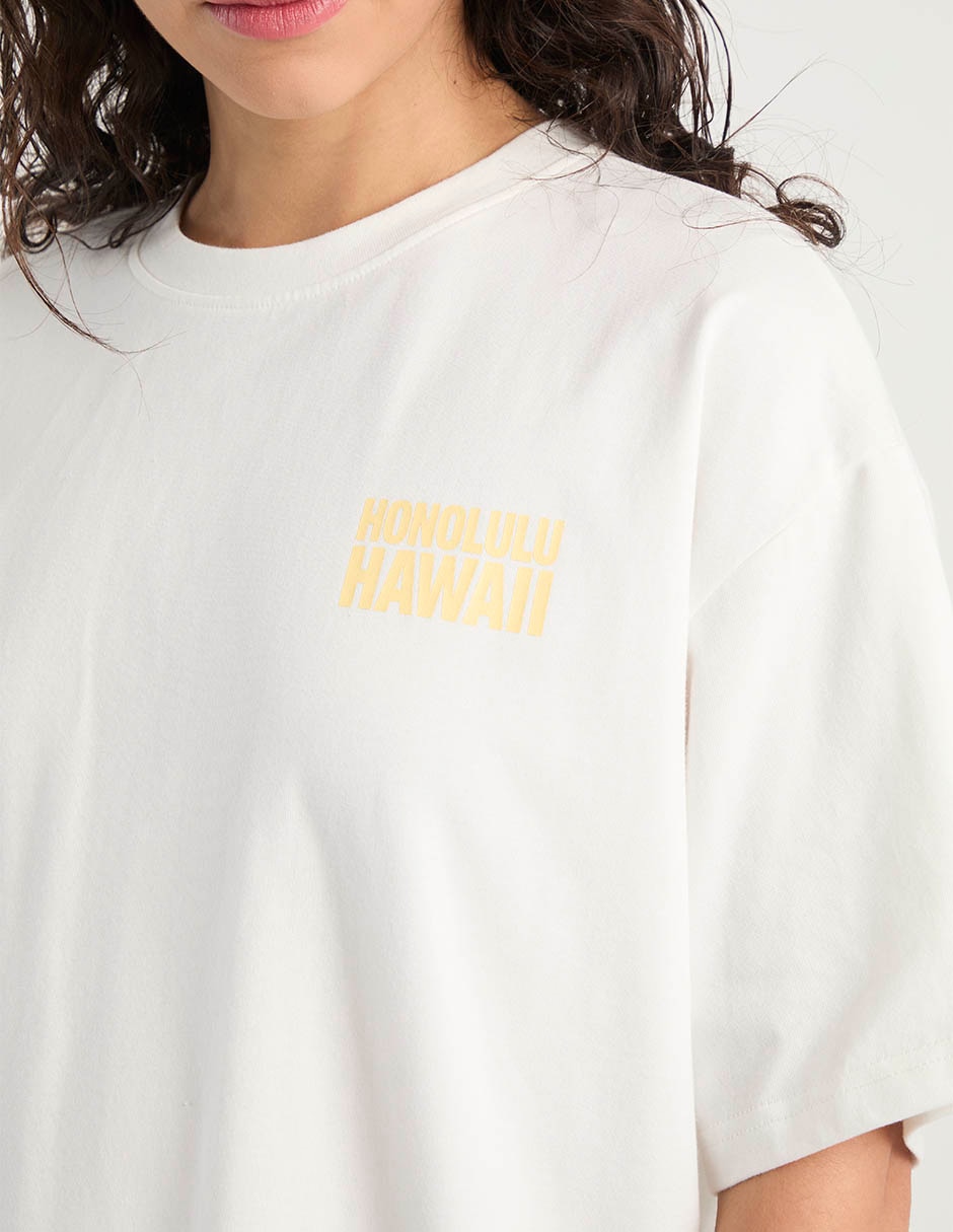 Playera manga al codo cuello redondo para mujer 5