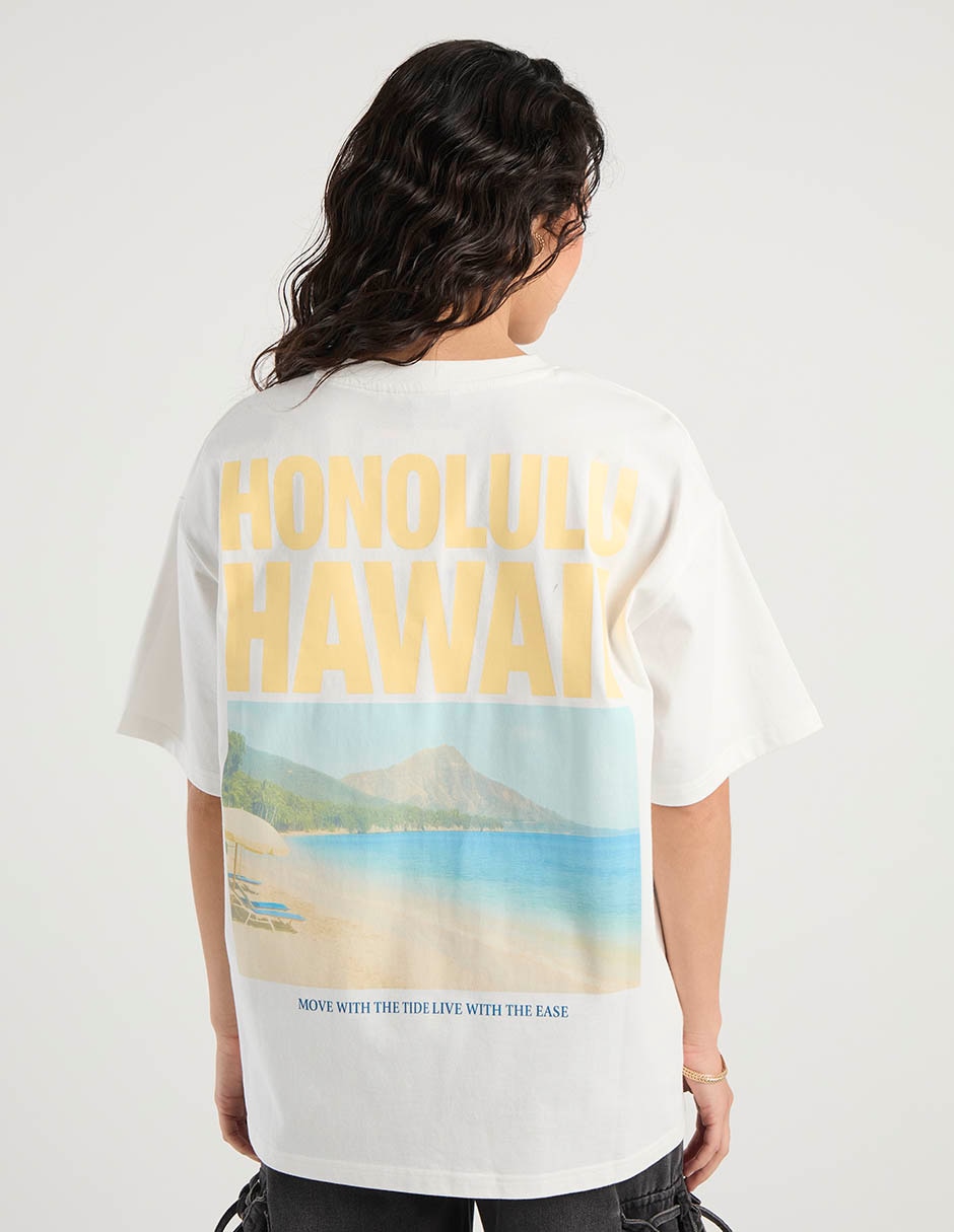 Playera manga al codo cuello redondo para mujer 6