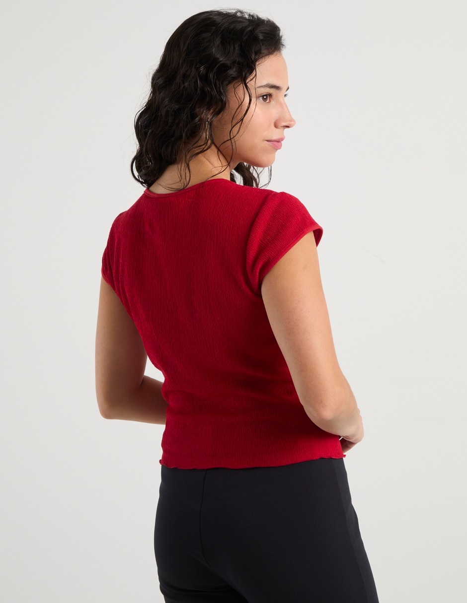 Blusa manga corta para mujer 6