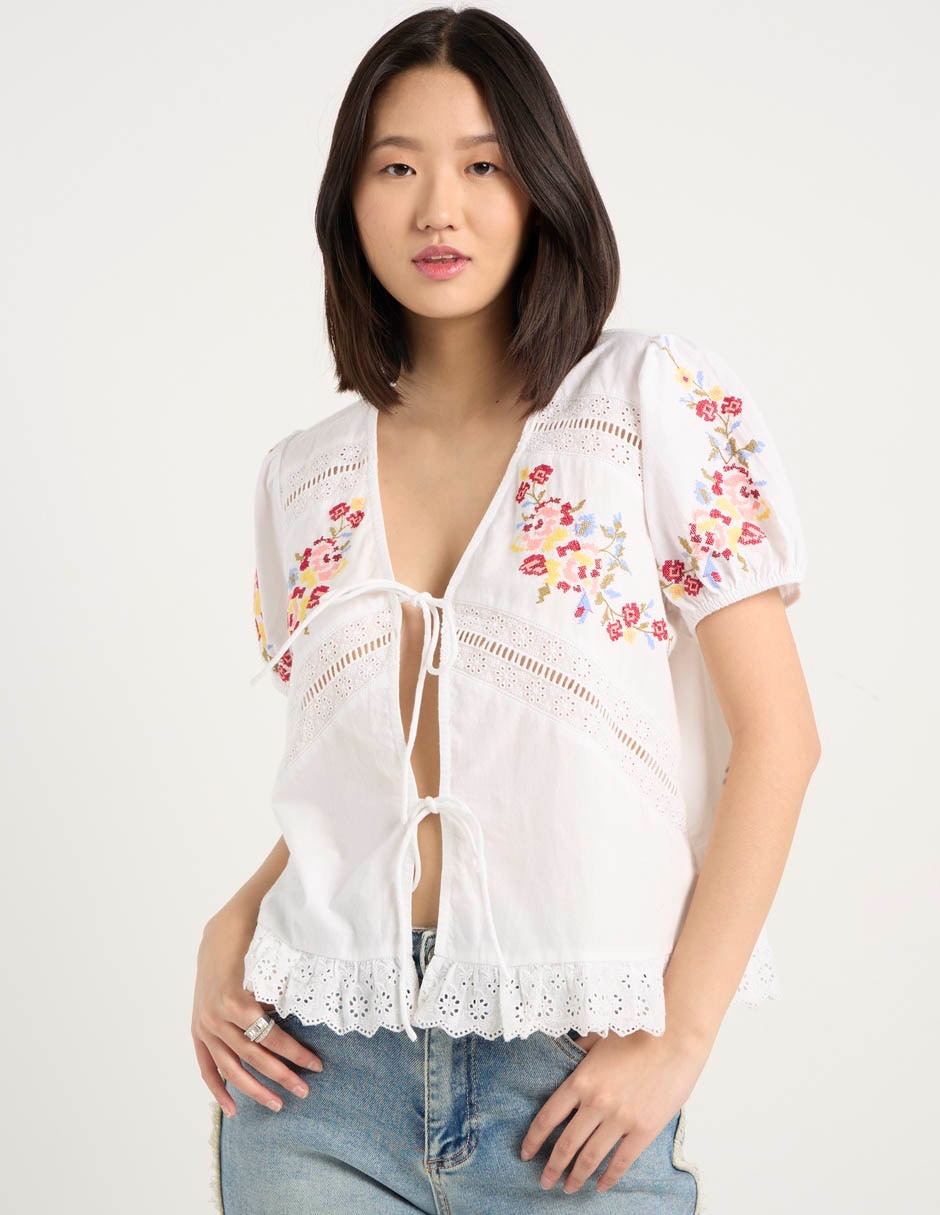 Blusa manga corta para mujer 2