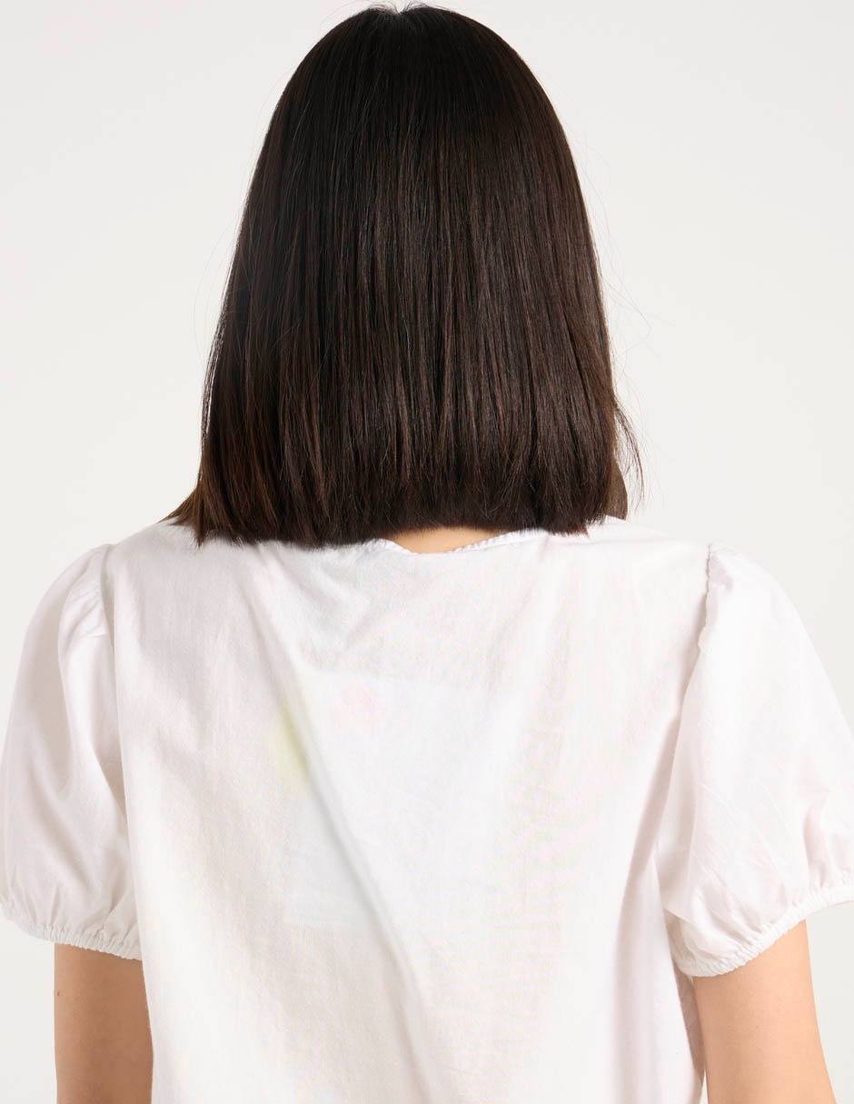 Blusa manga corta para mujer 5