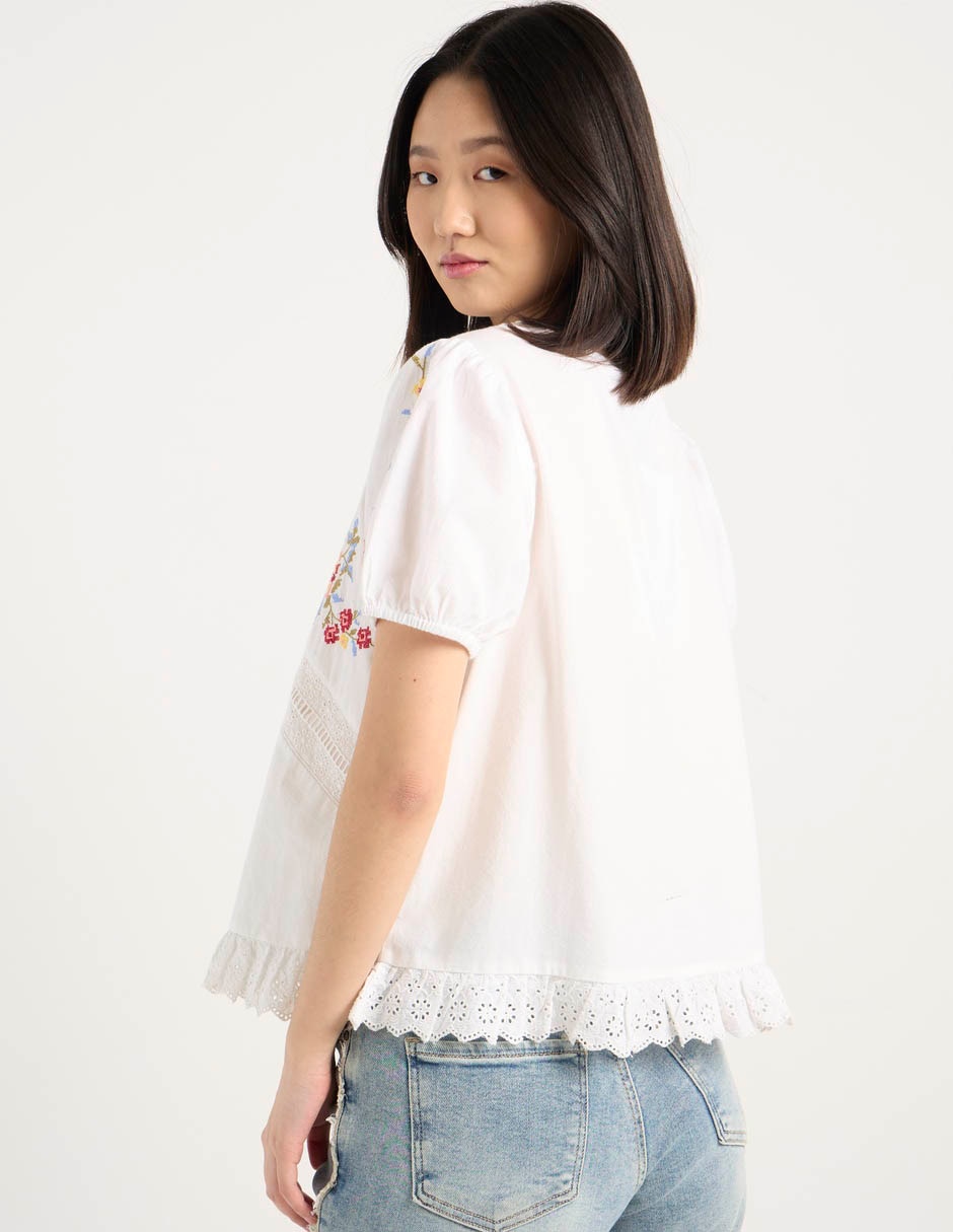 Blusa manga corta para mujer 6