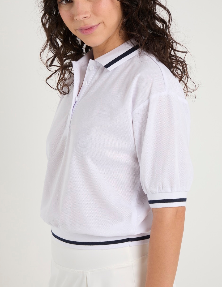 Playera tipo polo para mujer 4