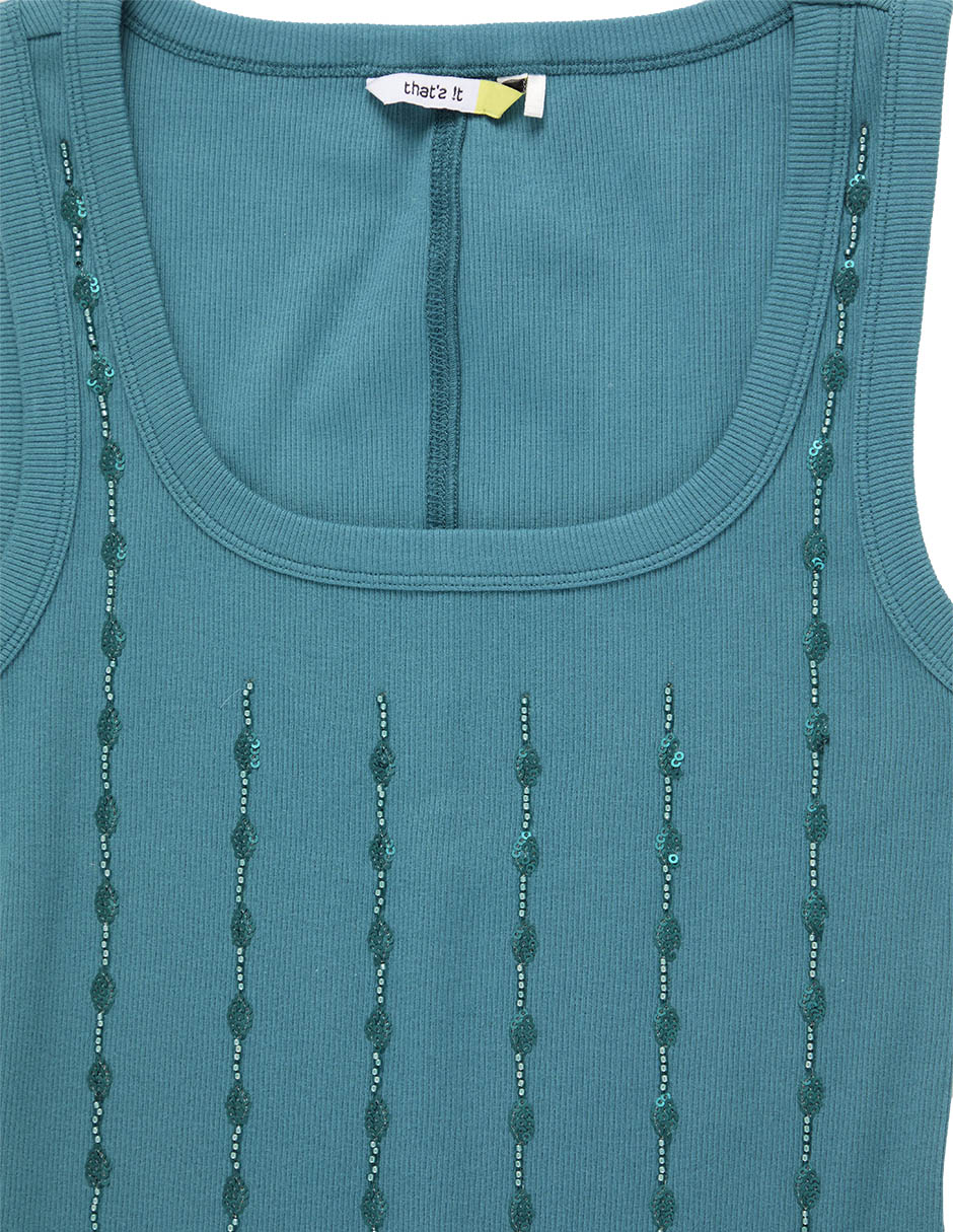 Top escote redondo tirante ancho 5