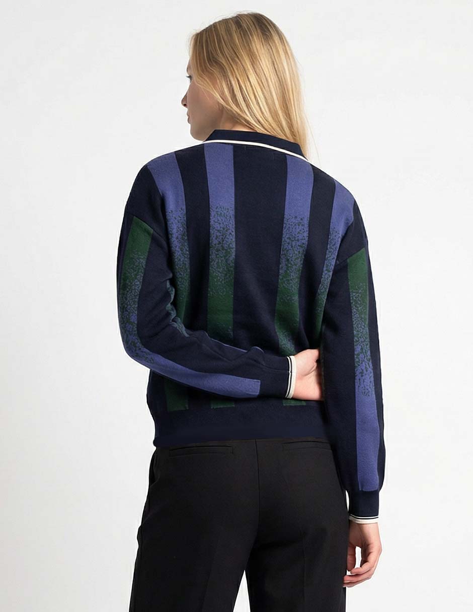 Suéter cuello polo para mujer 2