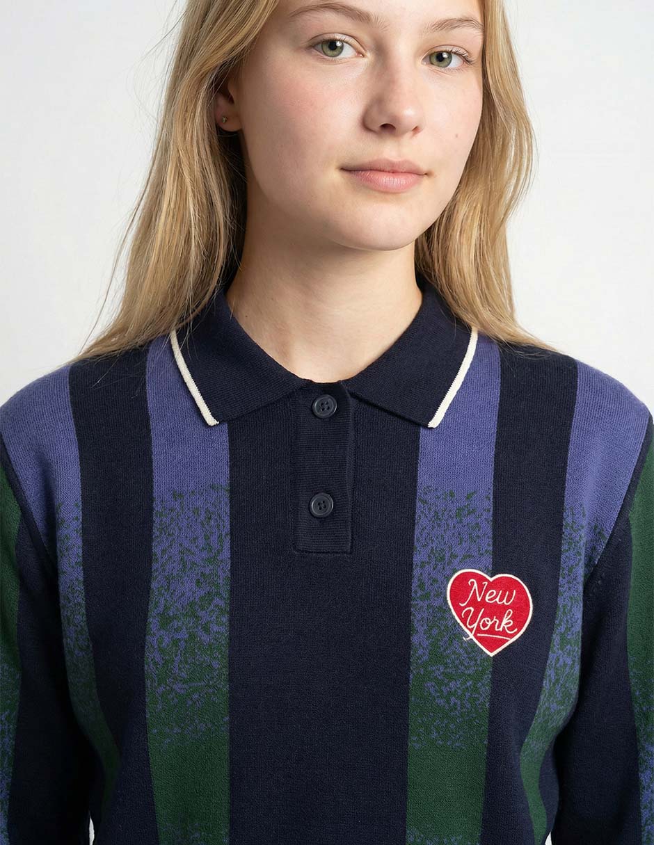 Suéter cuello polo para mujer 4